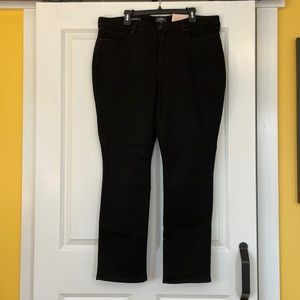 NYDJ new with tags black slim jeans